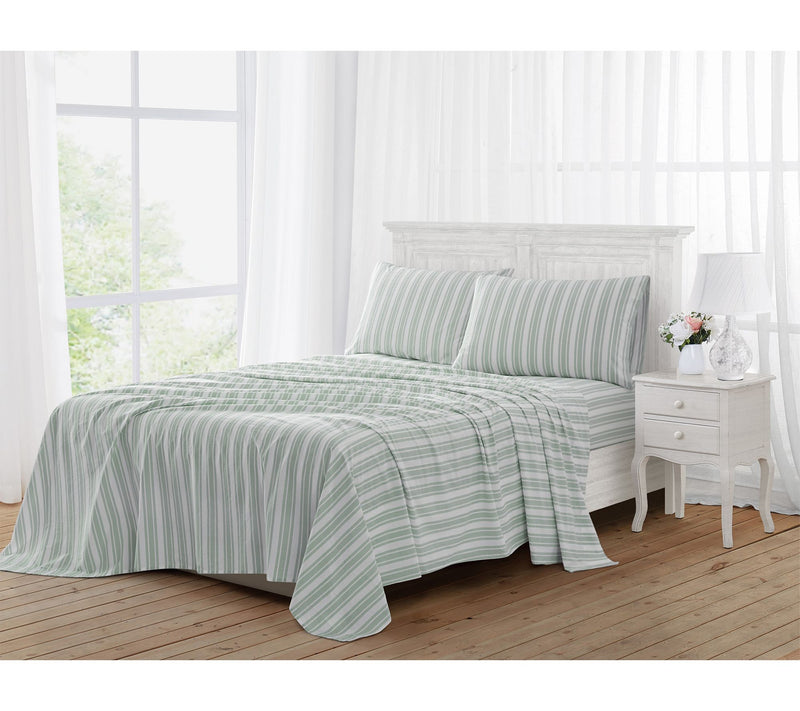 The Farmhouse by Rachel Ashwell Wide Ticking St ripe King Shee — View 8