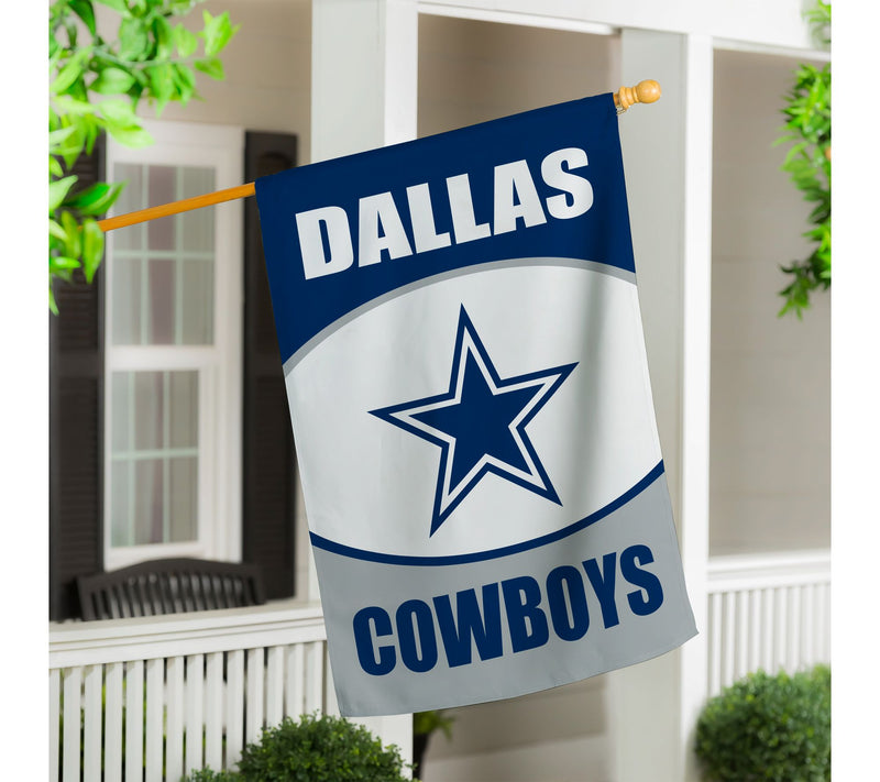 Evergreen NFL Team Suede House Flag — Main view