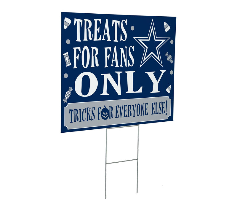 Evergreen NFL Team "Halloween Treats for Fans"ard Sign — View 3