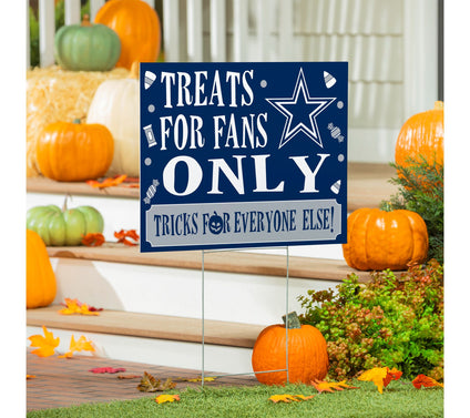 Evergreen NFL Team "Halloween Treats for Fans"ard Sign