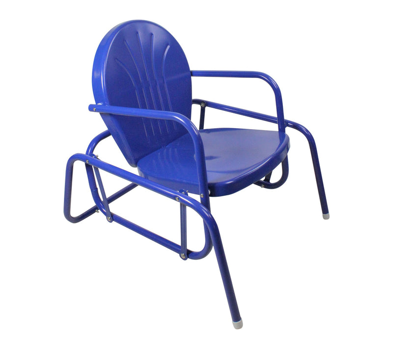 Northlight Outdoor Retro Metal Tulip Glider Patio Chair — View 4