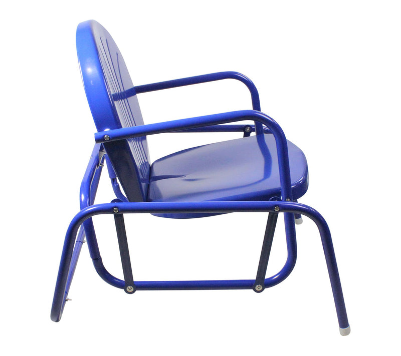 Northlight Outdoor Retro Metal Tulip Glider Patio Chair — View 3