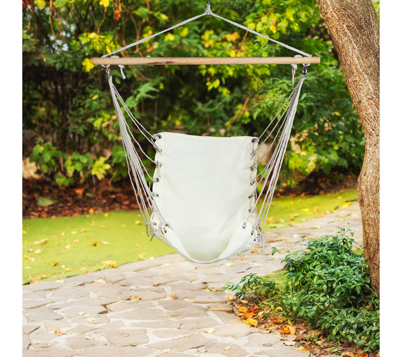 Northlight Hammock Chair with Wooden Bar 37.25" x 33" — View 2