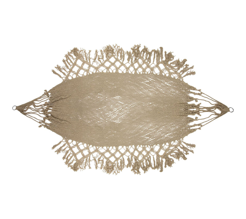 Northlight Macrame Hammock with Patterned Tassels 78" — View 5
