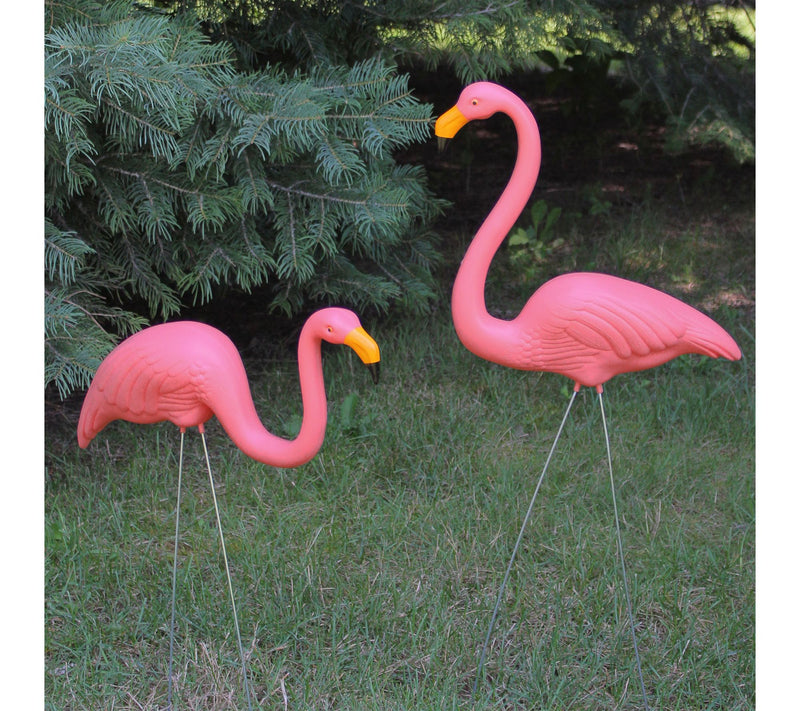 Northlight Set of 2 Tropical Pink Flamingo Outdoor Lawn — View 2