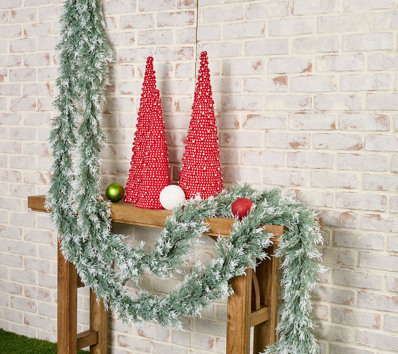 "As Is" Wicker Park Set/2- 12' Oversized Cedar Garlands — View 6