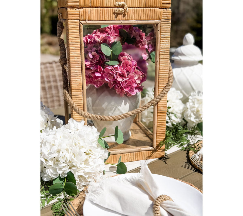 Simply Stunning 18" Rattan Box Lantern by Janine Graff — View 6