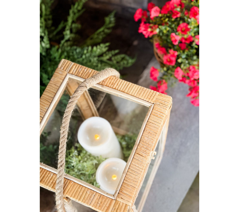 Simply Stunning 18" Rattan Box Lantern by Janine Graff — View 8