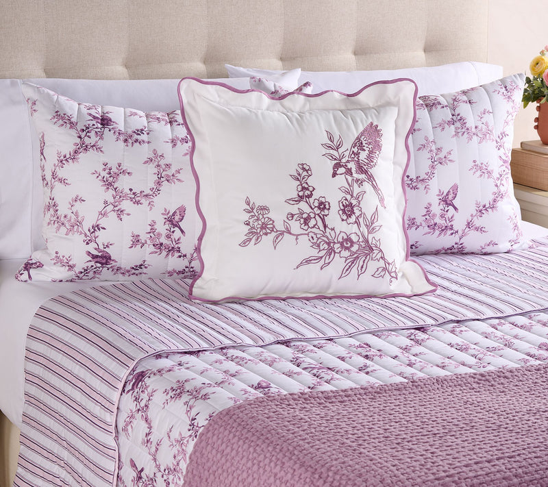Springtime Songbird Reversible Queen Quilt Set by Kim Gravel — View 9