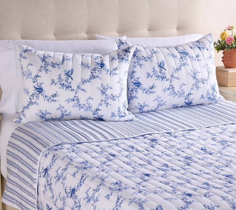 Springtime Songbird Reversible King Quilt Set by Kim Gravel — View 3