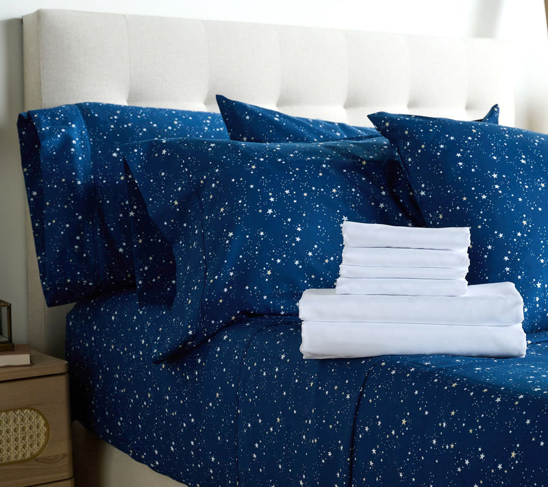 Home Reflections 2pk Double Brushed Sheet Sets with Extra Cases — View 15