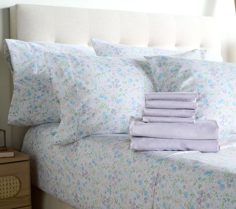 Home Reflections 2pk Double Brushed Sheet Sets with Extra Cases — View 13