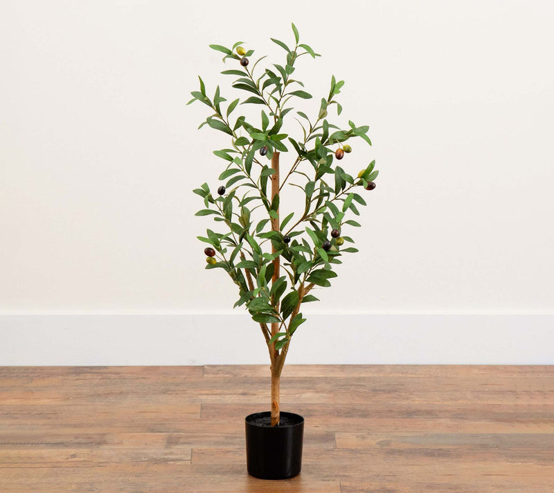 Nearly Natural 3' Artificial Olive Tree with Natural Trunk — View 6