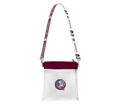 Littlearth NCAA 3D Logo Clear Satchelette — View 21