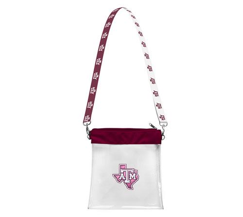 Littlearth NCAA 3D Logo Clear Satchelette — View 24