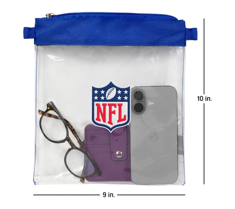Littlearth NCAA 3D Logo Clear Satchelette — View 4