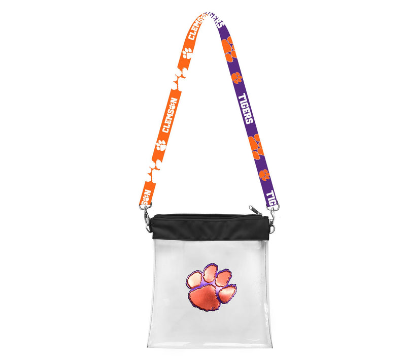 Littlearth NCAA 3D Logo Clear Satchelette — View 88