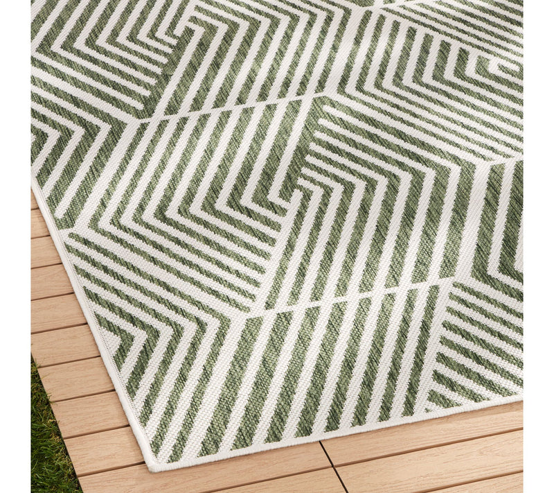 NMNY Patio Country Ombre Geo 8x10 Indoor/Outdoor Rug — View 3