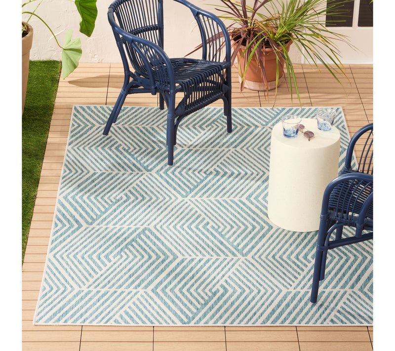 NMNY Patio Country Ombre Geo 6x9 Indoor/OutdoorRug — View 2
