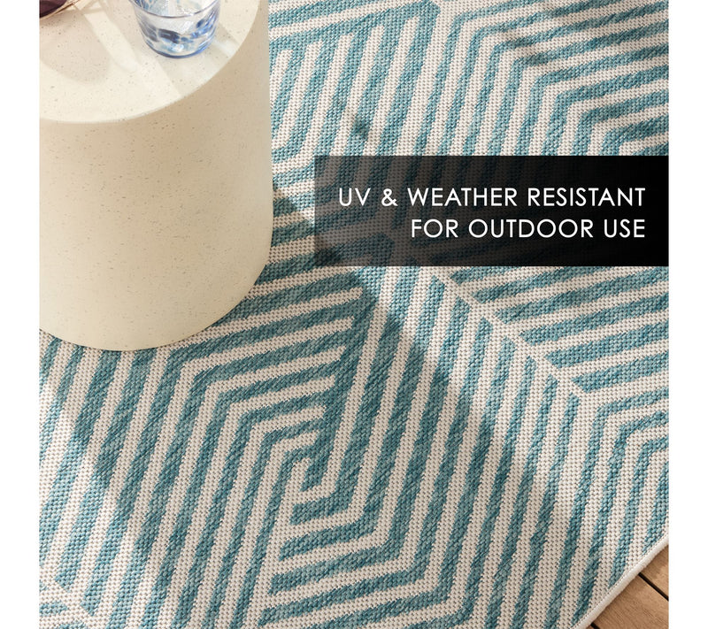 NMNY Patio Country Ombre Geo 6x9 Indoor/OutdoorRug — View 6