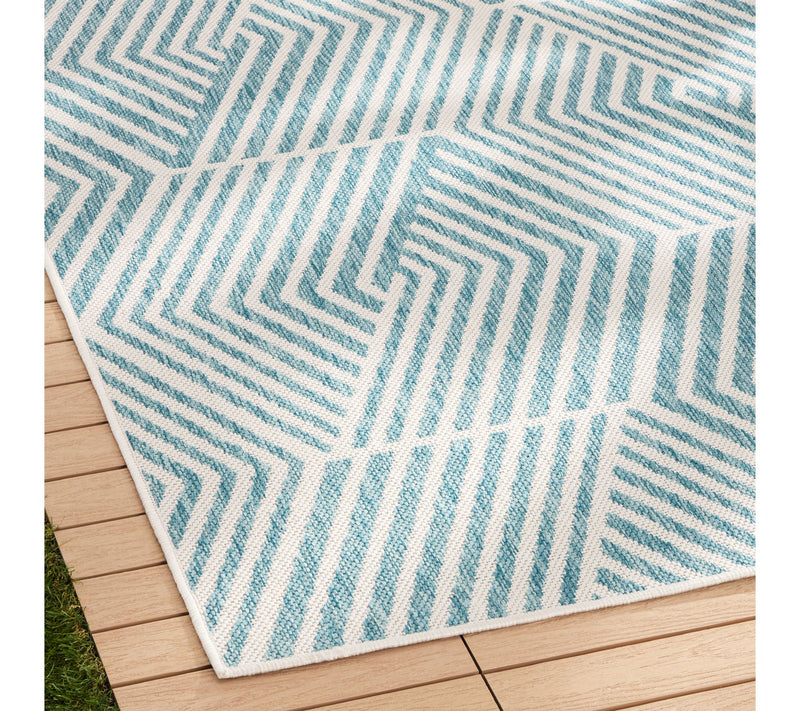 NMNY Patio Country Ombre Geo 6x9 Indoor/OutdoorRug — View 3