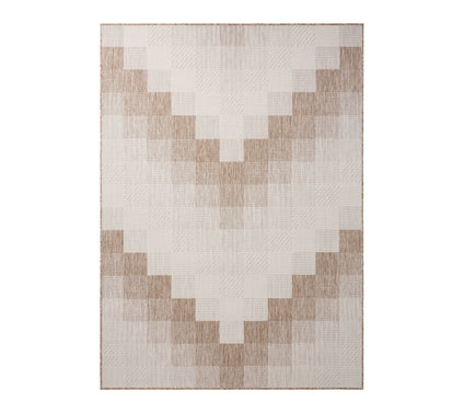 NMNY Patio Country Ombre Chevron 4x5 Indoor/Outdoor Rug