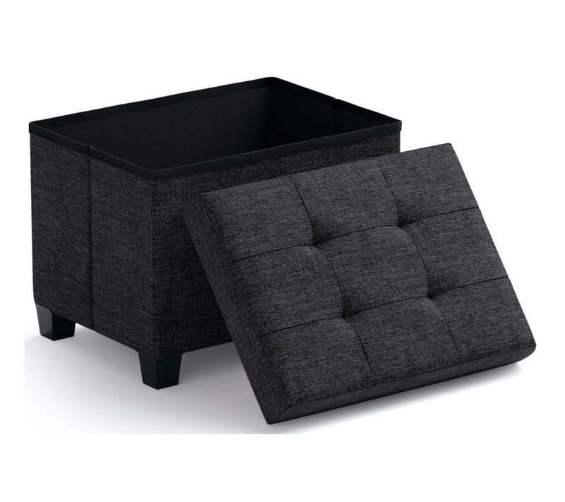 Ornavo Home Rectangle Small Storage Ottoman with Legs — View 14