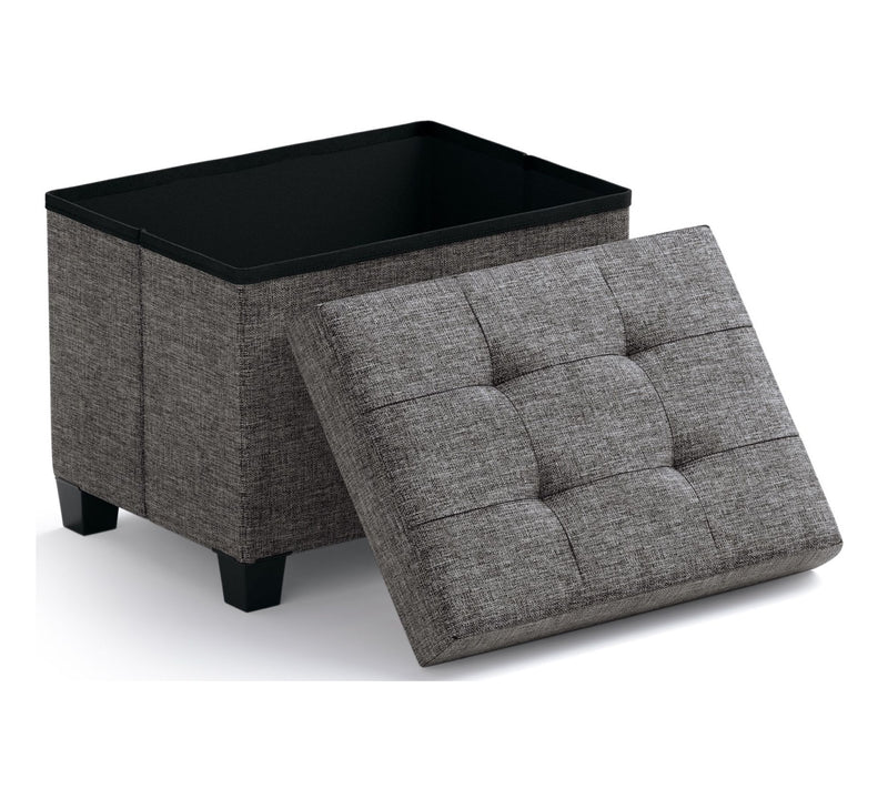 Ornavo Home Rectangle Small Storage Ottoman with Legs — View 16