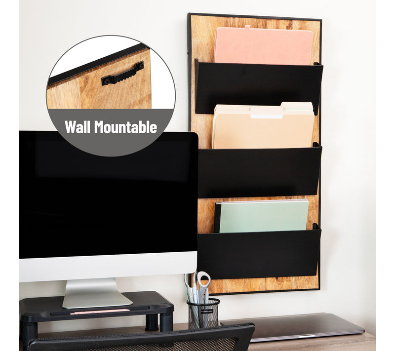 Mind Reader 3-Tier Wall-Mounted File Organizer — View 4