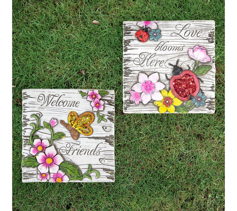 Northlight Set of 2 Sentiment Garden Stones 7" — View 2