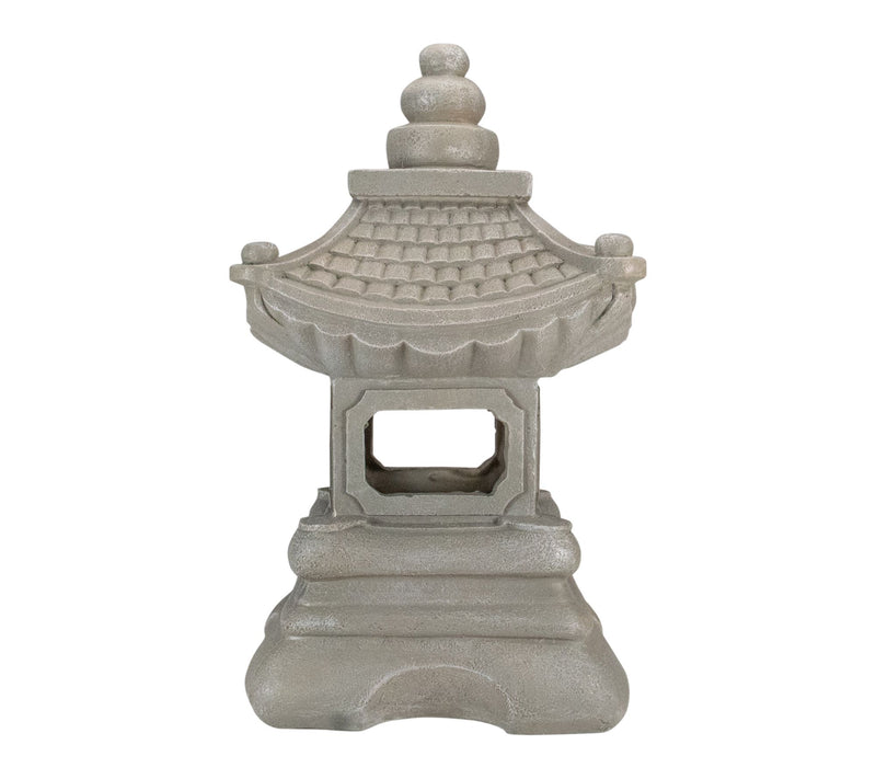 Northlight 13.5" Dark Gray Pagoda Outdoor Garden Statue — View 3