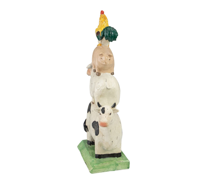 Northlight 11.5" Stacked Farm Animals Outdoor Garden Statue — View 3