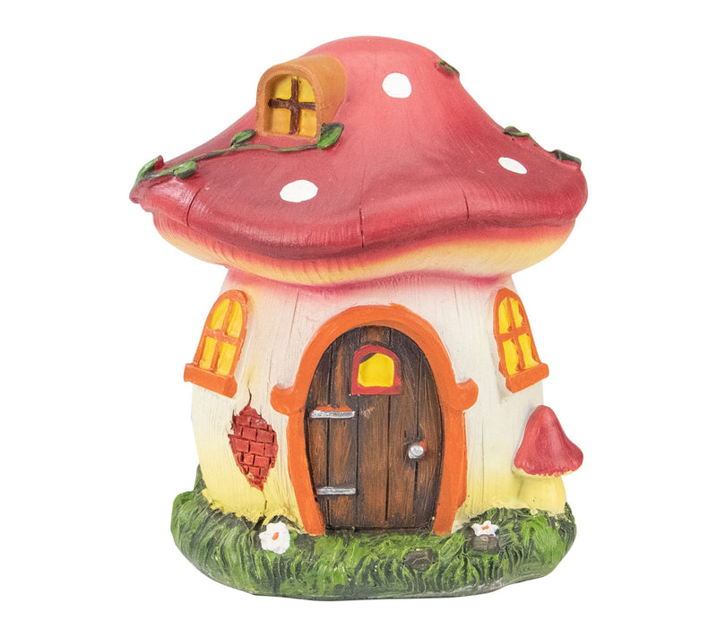 Northlight 6.25" Mushroom House Outdoor Garden Statue — View 9