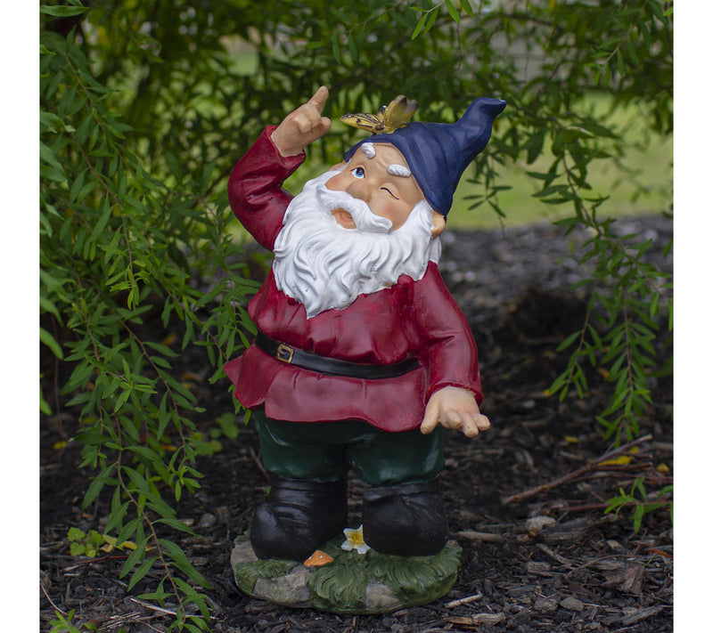 Northlight 11.25" Gnome with Butterfly Garden Statue — View 2