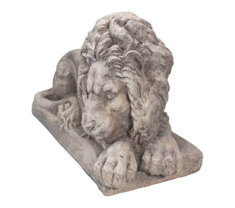 Northlight 22.5" Gray Lying Down Lion Outdoor Garden Statue — View 3