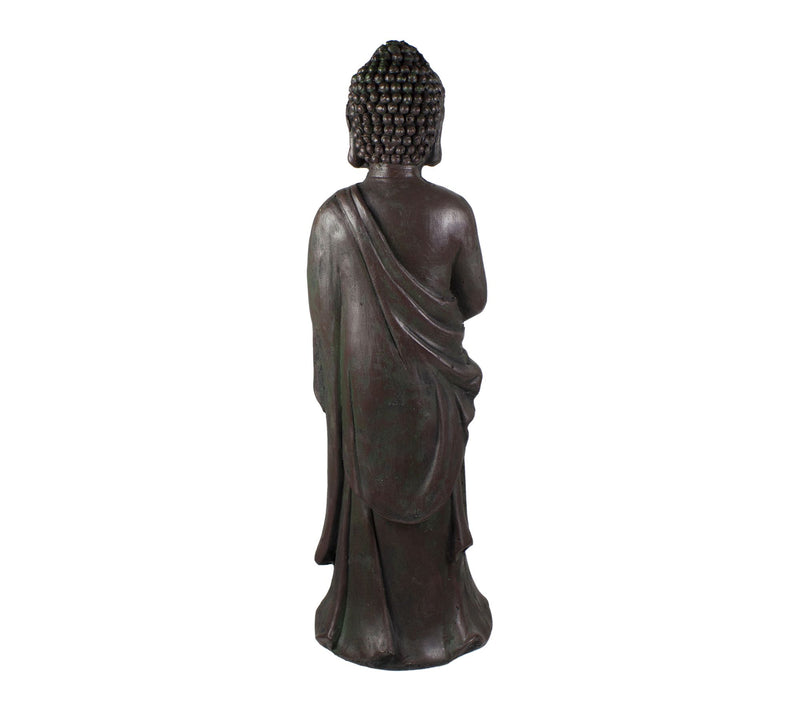 Northlight 19.5" Standing Buddha with Lotus Garden Statue — View 3