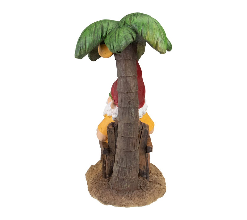 Northlight 12.25" Tropical Gnome with Palm Tree Garden Statue — View 4