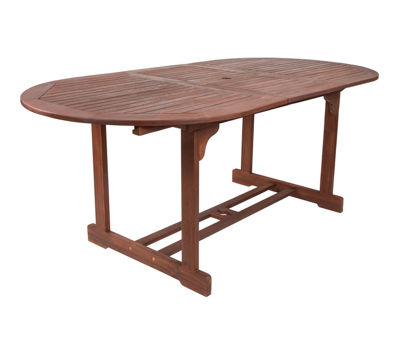 Northlight Oval Acacia Wood Folding Patio Dining Table — View 4