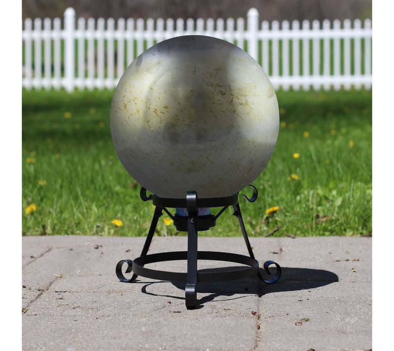 Northlight 10" Mercury Glass Mirrored Garden Gazing Ball — View 2