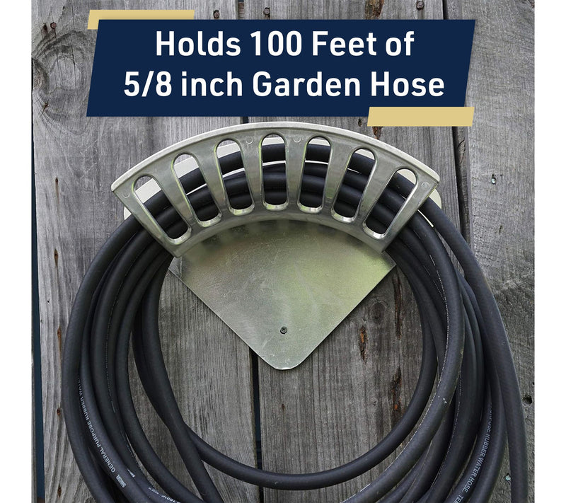 Kings County Heavy Duty Aluminum Water Hose Hanger Wall Mount — View 2