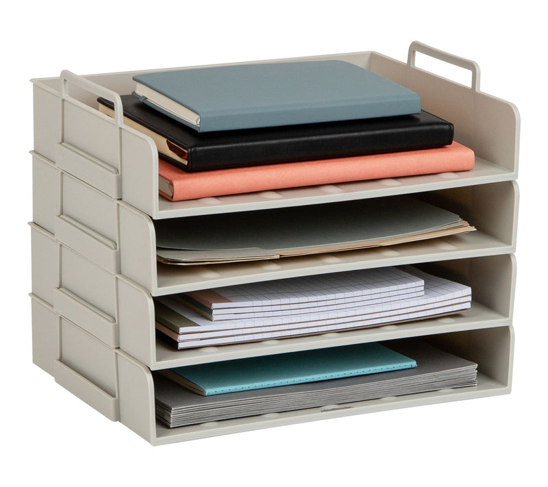 Mind Reader Stackable Paper Tray, 4 Piece — Main view
