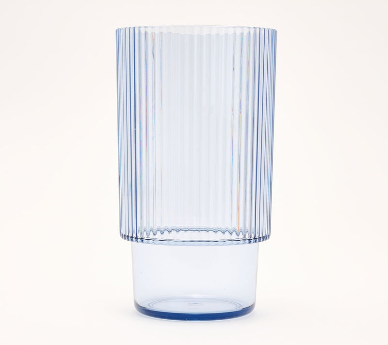 Home Reflections Set of 6 Tritan Fluted High Wall Cups — View 2