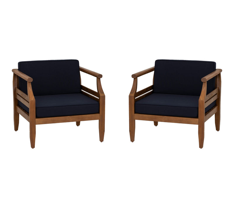 Linon Home Arlen Outdoor Club Chair Set of 2 — View 2