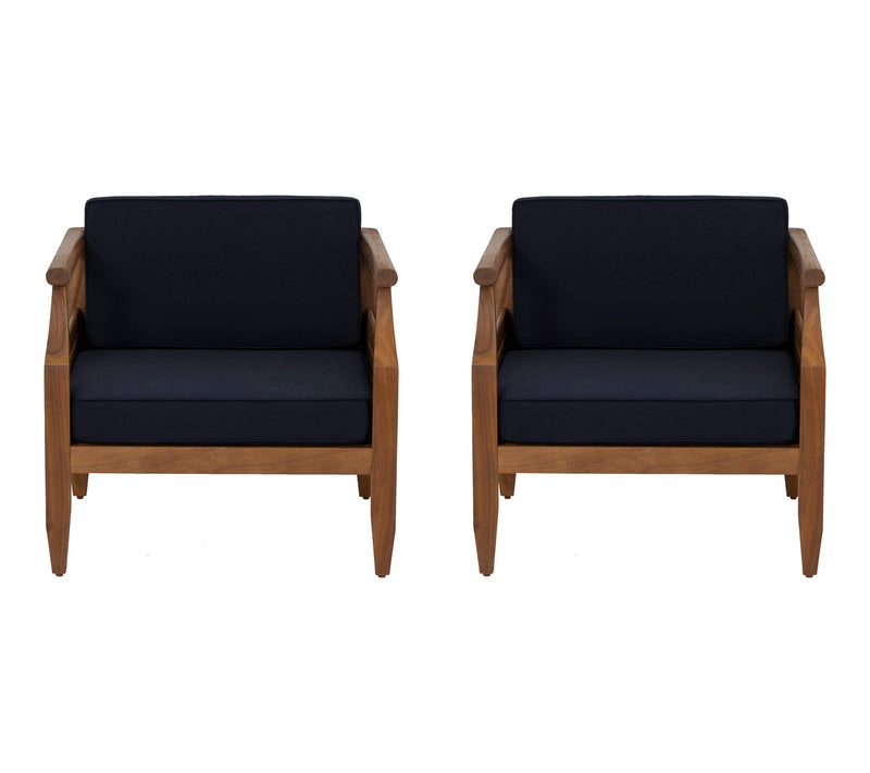 Linon Home Arlen Outdoor Club Chair Set of 2 — View 3