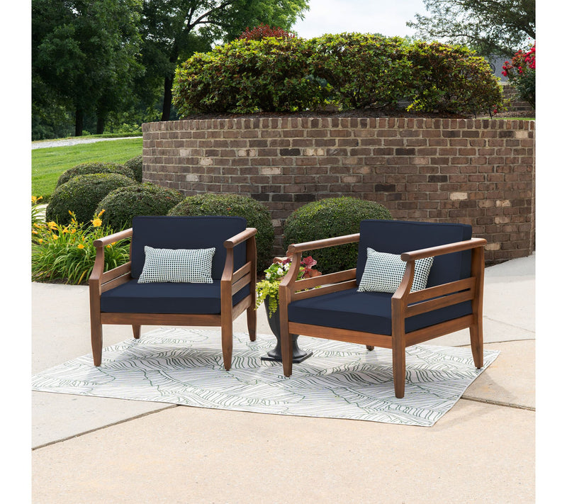 Linon Home Arlen Outdoor Club Chair Set of 2 — Main view