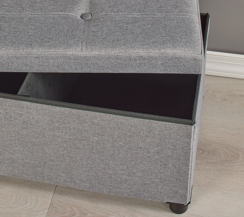 Home Reflections Collapsible Storage Bench — View 3