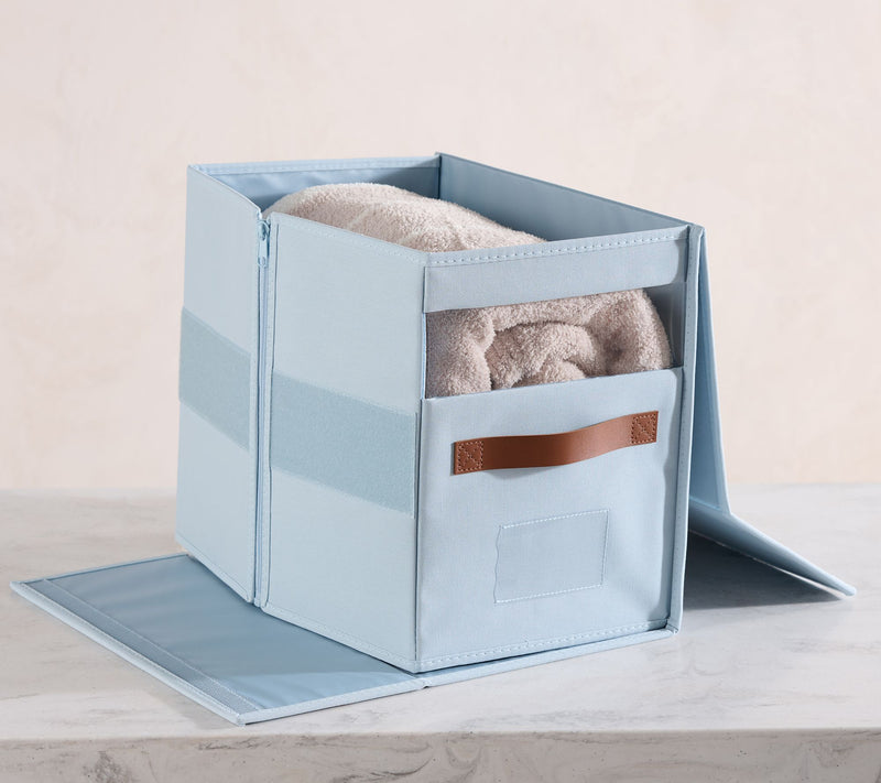 Home Reflections Set of 2 Large Blanket Storage Boxes — View 2