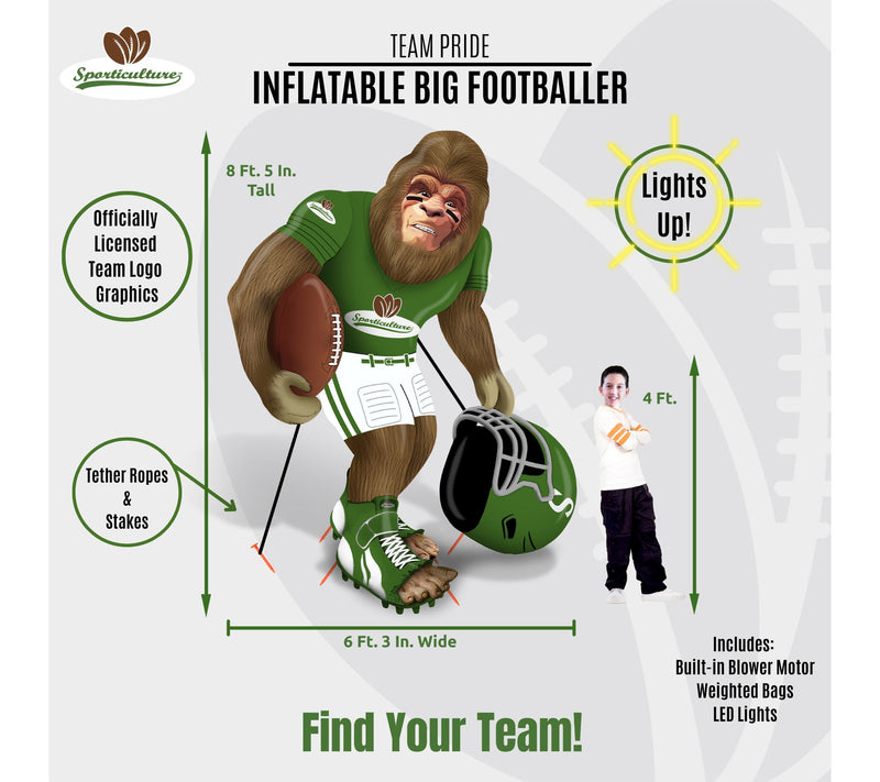 Sporticulture NFL Inflatable Big Footballer — View 6