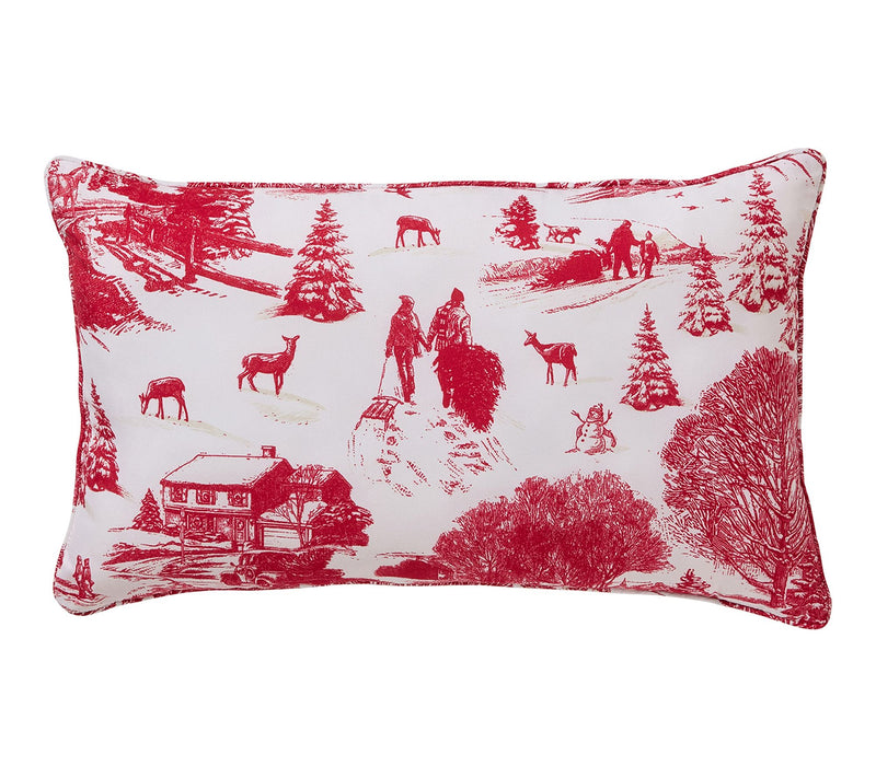 Hallmark Red Toile 4-Piece Holiday Comforter Set, Full/Queen — View 5