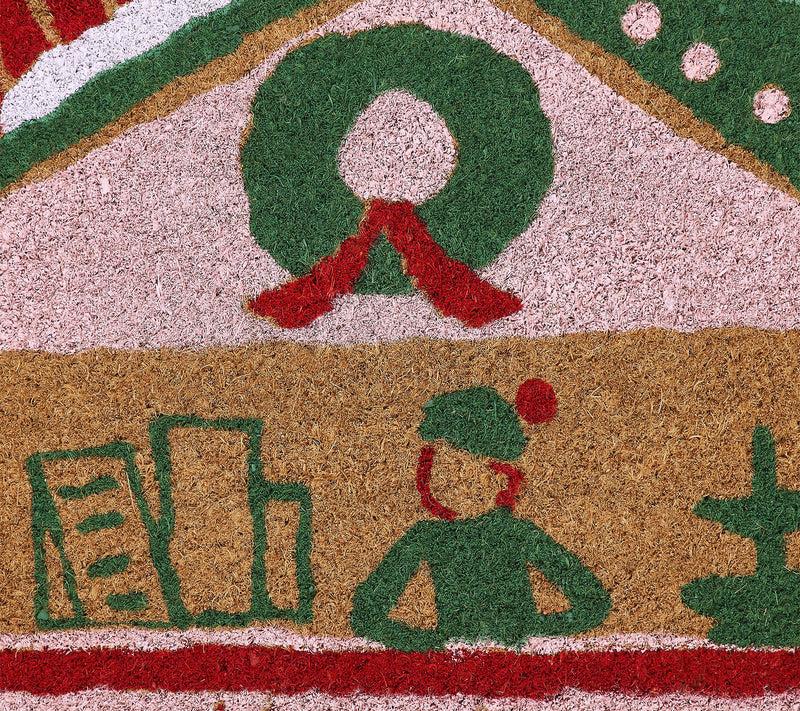Hallmark Multi House Holiday Outdoor Coir Doormat, 18" x 30" — View 3